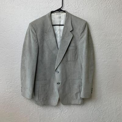 #27 Gray Suede-Like Dress Jacket XL