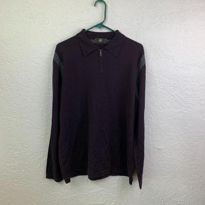 #28 Ermenegildo Zegna XXL Lana Wool Purple Sweater 