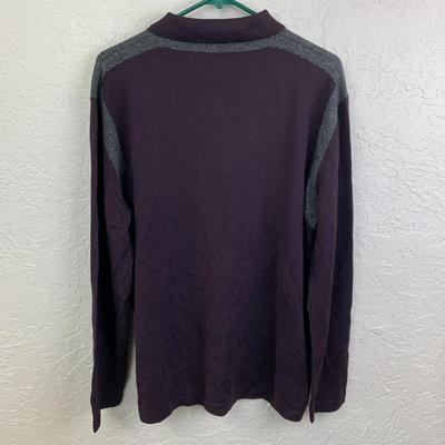 #28 Ermenegildo Zegna XXL Lana Wool Purple Sweater 