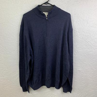 #29 John W. Nordstrom XXL Merino Wool Blue Sweater