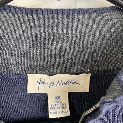 #29 John W. Nordstrom XXL Merino Wool Blue Sweater