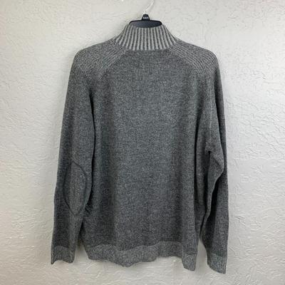 #31 Toscano Firenze XXL Gray Quarter Button Sweater