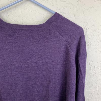 #32 Calvin Klein XXL Extra FIne Merino Purple Sweater