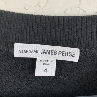 #36 James Perse Size 4 Black Longsleeve Shirt