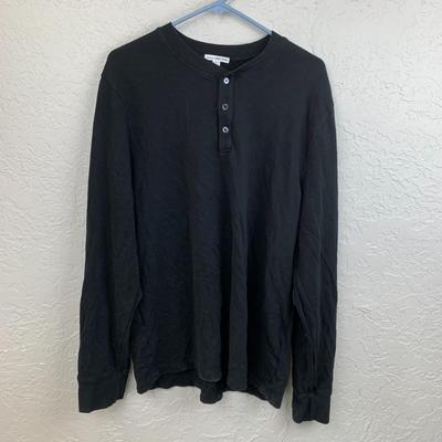 #36 James Perse Size 4 Black Longsleeve Shirt