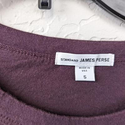 #40 James Perse Longsleeve Purple Sweater XXL