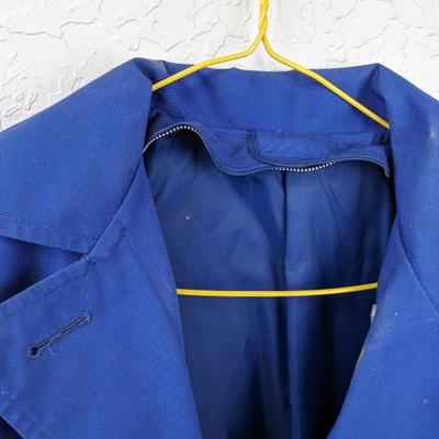 #43 London Fog Blue Trench Coat Size 6