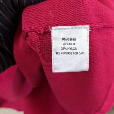 #45 Pendelton Pink Silk/Nylon Sweater Size Large