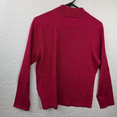 #45 Pendelton Pink Silk/Nylon Sweater Size Large