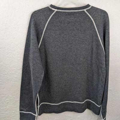 #56 Billy Reid XXL Sweater Gray/White