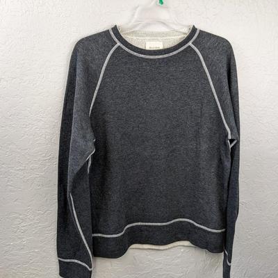 #56 Billy Reid XXL Sweater Gray/White