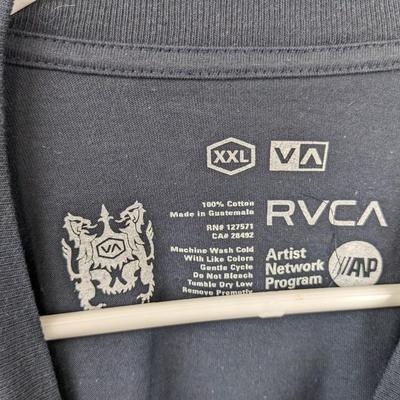 #60 RVCA Gray/Blue XXL Shirt