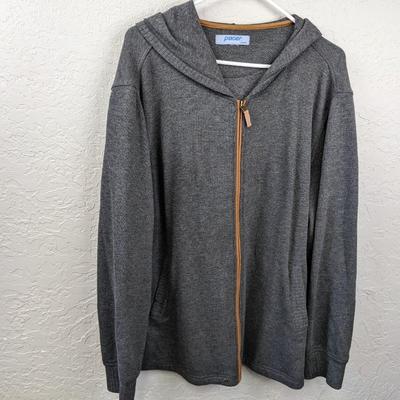 #75 Pacer Women's Gray Zip Up Hoodie