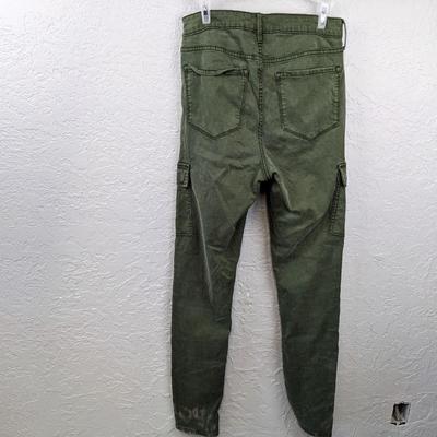 #78 Rockstar Super Skinny High Rise Green Pants Size 8