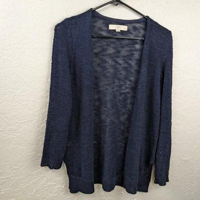 #81 Loft Petite Blue Sweater