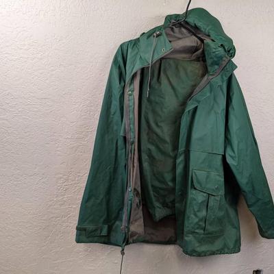 #90 Men's ProRainer Green Rainsuit