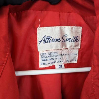 #91 Allison Smith Small Red Trench Coat