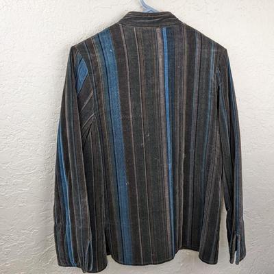 #92 Gray/ Blue Velvet Jacket- No Tag