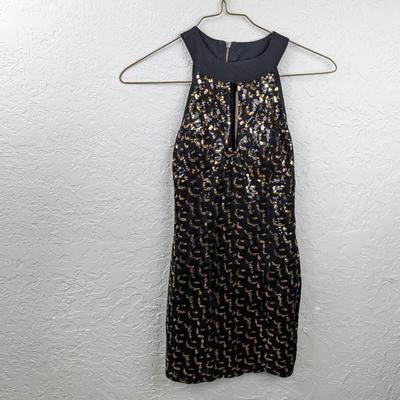 #100 Black/Gold Dress Size Small A'gaci 
