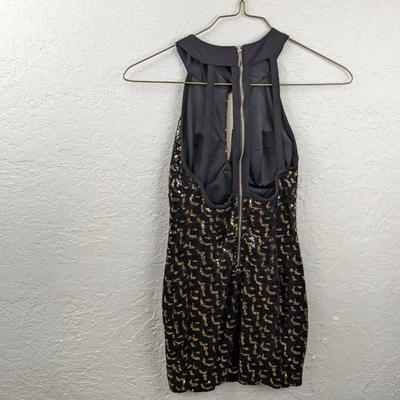 #100 Black/Gold Dress Size Small A'gaci 