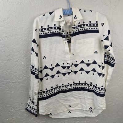 #102 White JCrew Shirt Size XXS