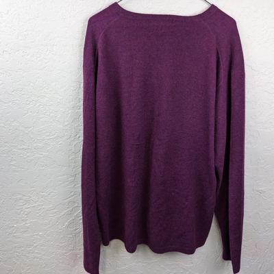 #114 Faconnable Purple Sweater Men's XXL