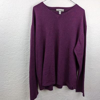 #114 Faconnable Purple Sweater Men's XXL