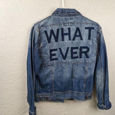 #117 "Whatever" Medium Jean Jacket