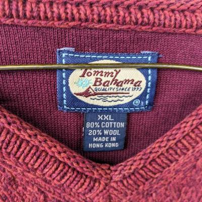 #119 Tommy Bahama XXL Red Sweater