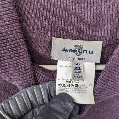 #131 Avon Celli Cashmere Purple Sweater XXL