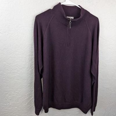 #131 Avon Celli Cashmere Purple Sweater XXL