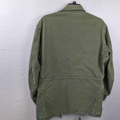 #145 Army Green Jacket With Paint