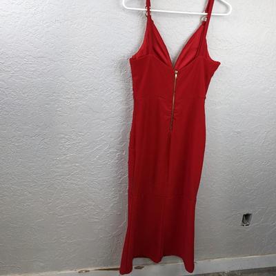 #165 Emerald Sundae Red Dress Size Medium