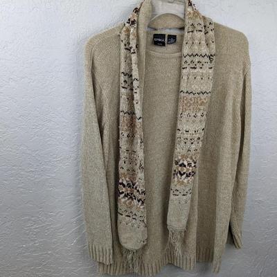 #173 Erika XXL Sweater With Scarf