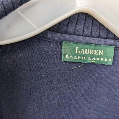 #174 Blue Button Up Cardigan- Ralph Lauren