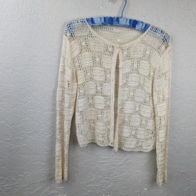 #179 Crochet Tan Sweater