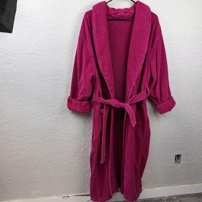 #185 Pink Bath Robe- Large