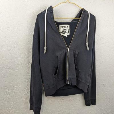 #191 Peace Love World XSmall Zip Up Jacket