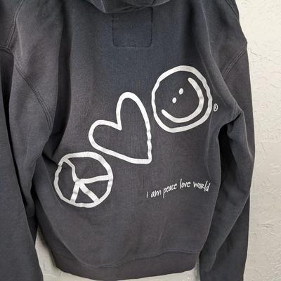 #191 Peace Love World XSmall Zip Up Jacket