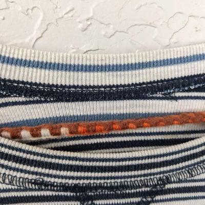 #198 Blue/Black Striped Longsleeve Shirt
