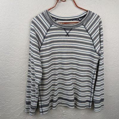 #198 Blue/Black Striped Longsleeve Shirt
