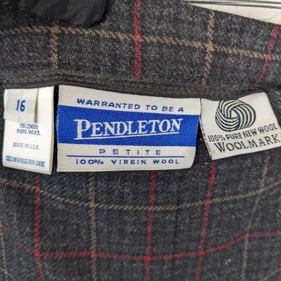 #201 Pendleton Size 16 Wool Skirt