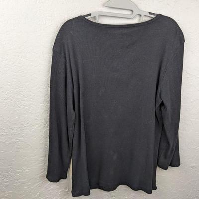 #207 Style & Co. XL Cotton Black Shirt