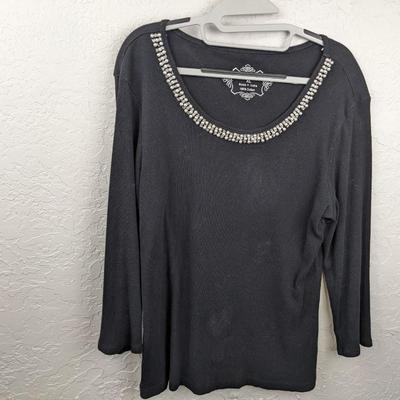 #207 Style & Co. XL Cotton Black Shirt