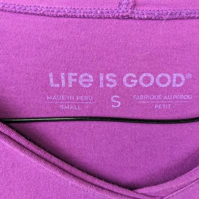 #210 Life is Good Purple Small Sweatshirt