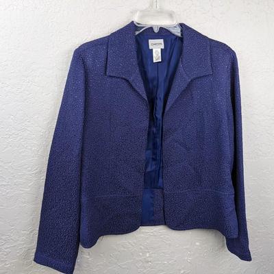 #215 Chico's Size 1 Blue Jacket