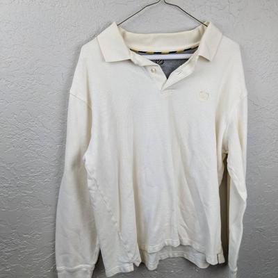 #228 Club Room White Polo Size Large