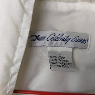 #232 Celebrity Cruises Large White Jacket