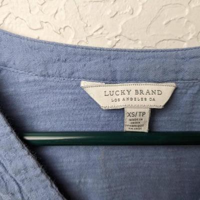 #238 Lucky Brand Blue XSmall Shirt