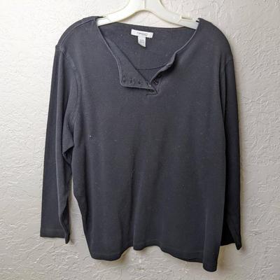 #243 Dress Barn Woman's 14/16 Gray Shirt